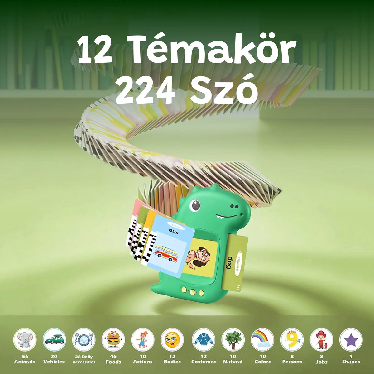 TalkyCard™ BeszédStart Angol Tanulókártyák – Játékos angoltanulás gyerekeknek